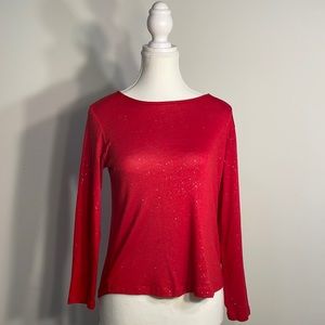 Long sleeve glitter speckled dress shirt - Youth